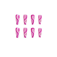 Press-On Nails 24pc Set – Detachable False Nails with Glue, Natural Look