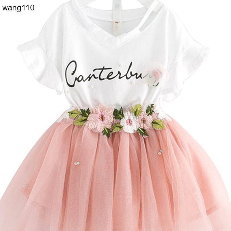 Summer Kids Girls Clothing Sets 2 pcs T-shirt Hole Pants Set What Else You Got?