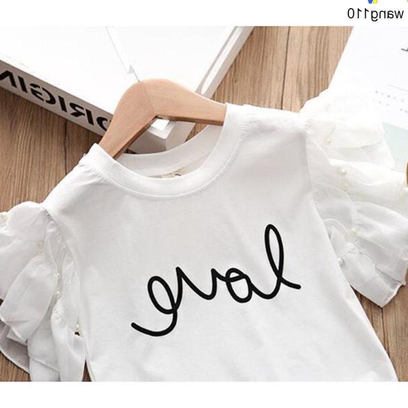 Summer Kids Girls Clothing Sets 2 pcs T-shirt Hole Pants Set What Else You Got?