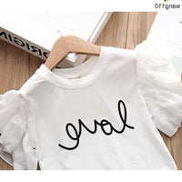 Summer Joy: Trendy 'Hole'-some T-Shirt & Pants Set for Girls (Ages 8-14)