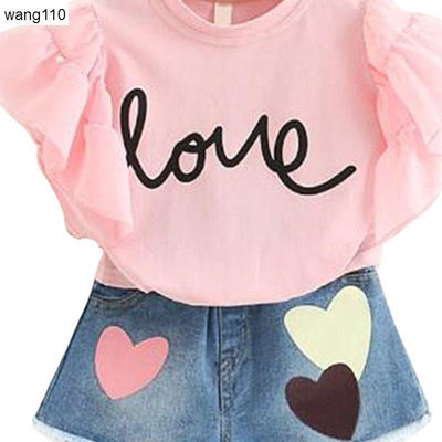 Summer Joy: Trendy 'Hole'-some T-Shirt & Pants Set for Girls (Ages 8-14)