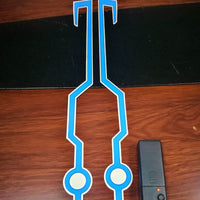 Heaven-Sent Safety: LED Helmet Signal Strip Kit for Motorcycle Riders - Reflective & Durable