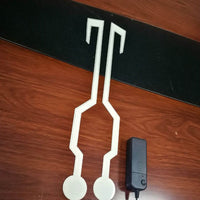 Heaven-Sent Safety: LED Helmet Signal Strip Kit for Motorcycle Riders - Reflective & Durable