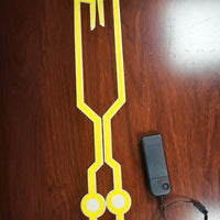 Heaven-Sent Safety: LED Helmet Signal Strip Kit for Motorcycle Riders - Reflective & Durable
