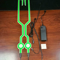 Heaven-Sent Safety: LED Helmet Signal Strip Kit for Motorcycle Riders - Reflective & Durable