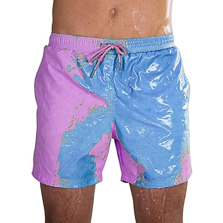 Magical Change Color Beach Shorts Summer Men Swimming Trunks Swimwear Swimsuit Quick Dry bathing shorts Beach Pant What Else You Got?