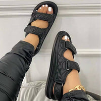Quilted Platform Sandals with Cushioned Ankle Strap - 5 Trendy Colors | Walk in Comfort & Style