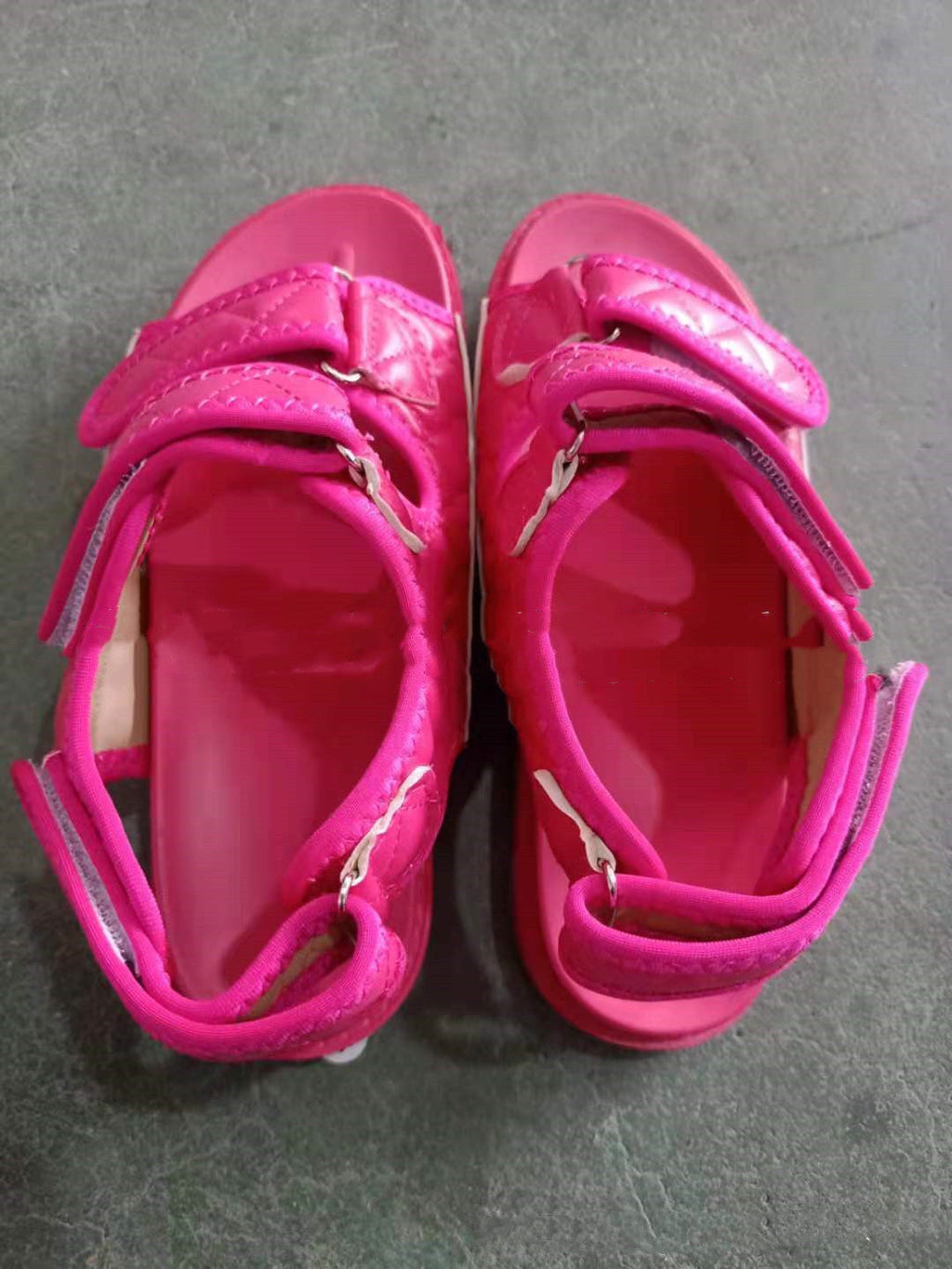 Women's Quilted Velcro Beach Sandals 2026 | Cushioned Platform Sandals with Ankle Strap – 5 Colors What Else You Got?