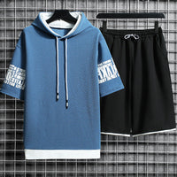 Men's Loose Fit Short-Sleeve Christian Sports Suit - Comfortable & Stylish