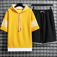 Men's Loose Fit Short-Sleeve Christian Sports Suit - Comfortable & Stylish