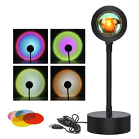 Heavenly Sunset Projection Lamp - Divine Wall Decor with 4 Light Modes & Adjustable Angle