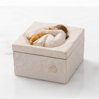Conch Girl Resin Jewelry Box Ornament – Unique Handmade Gift & Home Decor