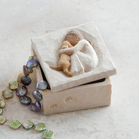 Conch Girl Resin Jewelry Box Ornament – Unique Handmade Gift & Home Decor