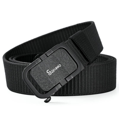 Automatic Buckle Nylon Canvas Belt for Men - Outdoor Casual Web Belt