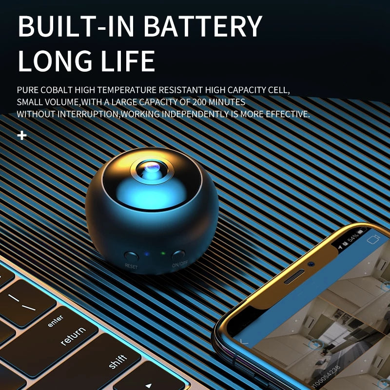 1080P Mini WiFi Security Camera – Home Monitoring with Night Vision
