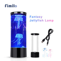 Glowing Jellyfish LED Lamp - Mesmerizing Color-Changing Aquarium Light for Relaxation & Decor