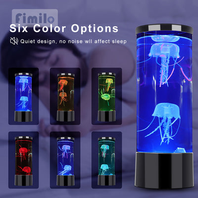 Glowing Jellyfish LED Lamp - Mesmerizing Color-Changing Aquarium Light for Relaxation & Decor