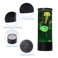 Glowing Jellyfish LED Lamp - Mesmerizing Color-Changing Aquarium Light for Relaxation & Decor