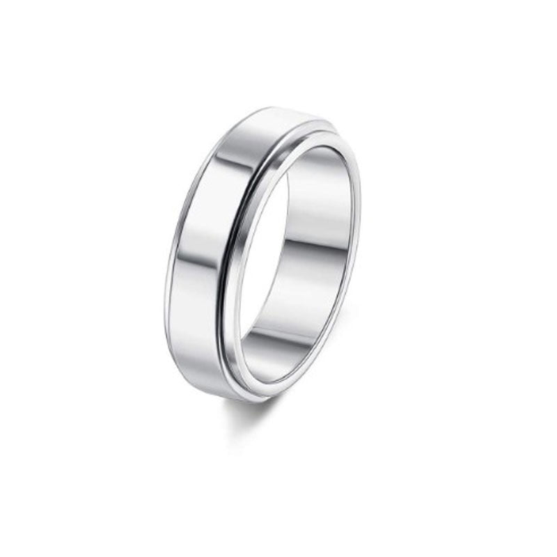 Stainless Steel Spinner Ring – Rotatable Moon & Stars Fidget Ring for Stress Relief (Unisex Vintage Design) What Else You Got?