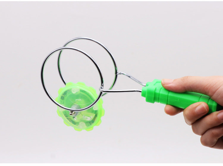 Colorful Luminous Gyro Magnetic Spinning Top Rotating Gyroscope LED Light Gyro Wheel Magic Spinning Yo-Yo Ball Kids Gift Toy What Else You Got?