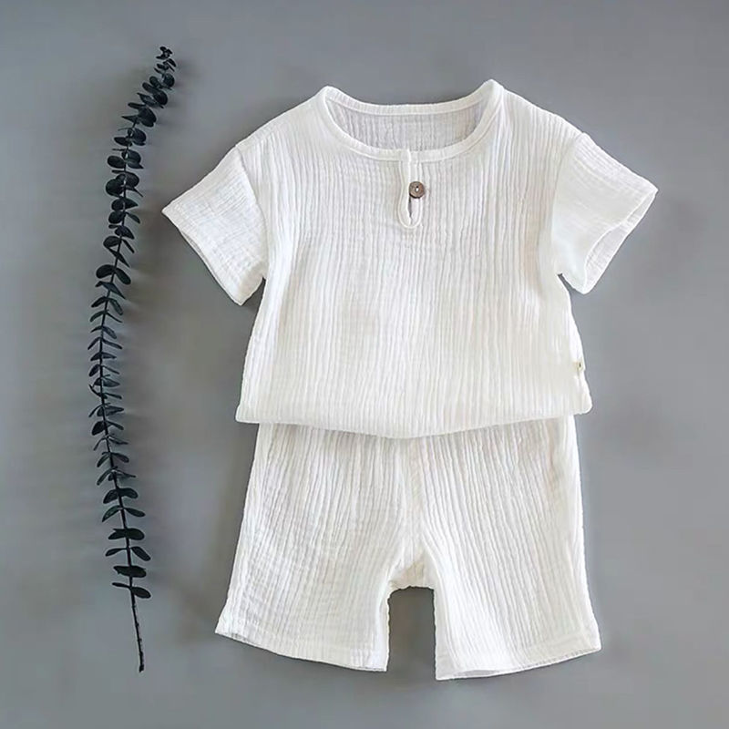 Boy And Girl Baby Short-sleeved Summer Suit What Else You Got?