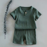Matching Baby Boy & Girl Summer Suit Set – Adorable Kids Outfit for Warm Weather