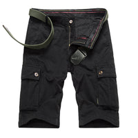 Men's Outdoor Cargo Shorts – Big Pockets, Knee-Length Cotton Beach Shorts for Adventure
