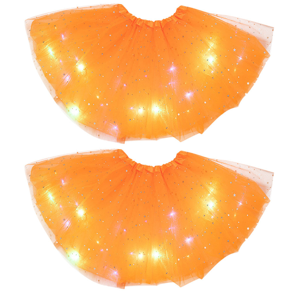 Magical & Luminous  LED Princess Halloween Tutu Skirt Sequins Shiny Skirt What Else You Got?