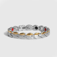 Divine Wellness Magnetic Bracelet – Stainless Steel Energy Wristband for Women | Christian Gift for Her