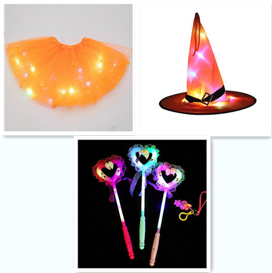 Magical & Luminous  LED Princess Halloween Tutu Skirt Sequins Shiny Skirt What Else You Got?