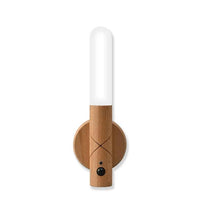 Magnetic Wooden Wall Lamp – USB Rechargeable Wireless Light for Stairs & Hallways