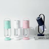 Mini USB Desktop Humidifier - Portable Cool Mist Diffuser with LED Night Light