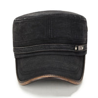 Stylish Middle-Aged Christian Flat Cap - Sun Protection & Comfort - Adjustable Size
