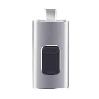 4-in-1 Multi-Port USB Stick for iPhone & Android - Plug & Play File Transfer (Compatible with Apple & Type-C)