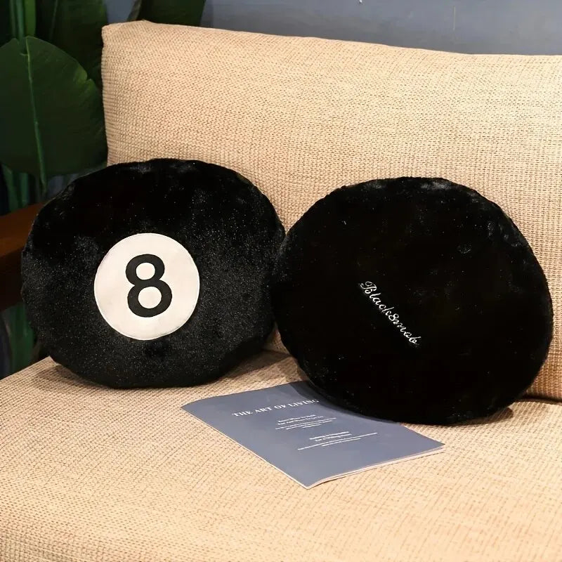 Black Eight Billiards Plush Pillow Toy Cushion Sofa Cushion What Else You Got?