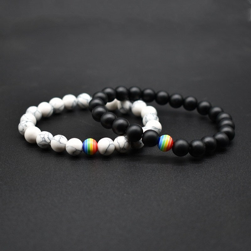 Volcanic Stone Couple Bracelet Set – Matching Black Lava Bead Bracelets for Him & Her What Else You Got?
