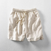 Men's Lightweight Summer Cropped Pants - Breathable Striped Shorts for Warm Weather (Available in Sizes S-6XL)