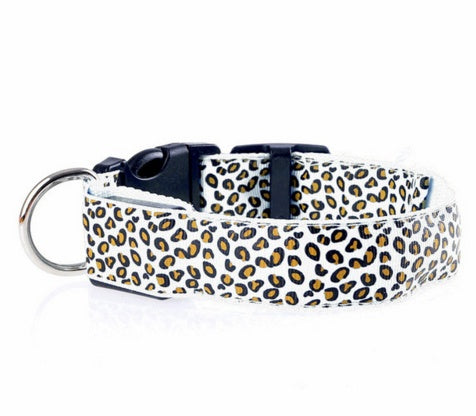 LED Dog Collar Safety Adjustable Nylon Leopard Pet Collar What Else You Got?