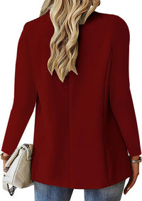 Elegant Christian Women's Lapel Button Jacket - Stylish & Comfortable Casual Suit Outwear