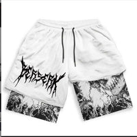 Men's Bold 3D Print Beach Pants – Summer Style with Double-Layer Comfort