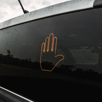 Holy Road Rage Helper! Funny LED Car Finger Sign with Remote - Spread Love or Laughter on the Road! 🚗💡