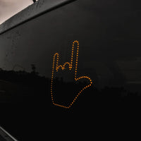 Holy Road Rage Helper! Funny LED Car Finger Sign with Remote - Spread Love or Laughter on the Road! 🚗💡