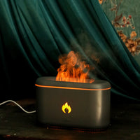 Volcano Flame Effect Ultrasonic Aroma Diffuser & LED Mist Lamp