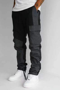 Men's Multi-Pocket Cargo Pants – Loose Fit Casual Trousers with Utility Style