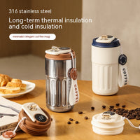 Premium 450ml Stainless Steel Smart Thermal Mug - Keeps Coffee Hot/Cold for Hours - Perfect for Travel, Work & Gifts