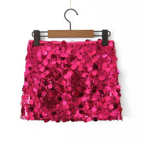 Glamorous Sequin Mini Skirt 2026 | Trending Party Skirt | Shimmer Bodycon Sheath | 8 Colors