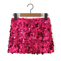 Glamorous Sequin Mini Skirt 2026 | Trending Party Skirt | Shimmer Bodycon Sheath | 8 Colors