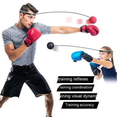 Stress-Relieving Boxing Ball Headband - Perfect for Fitness & Mental Wellness