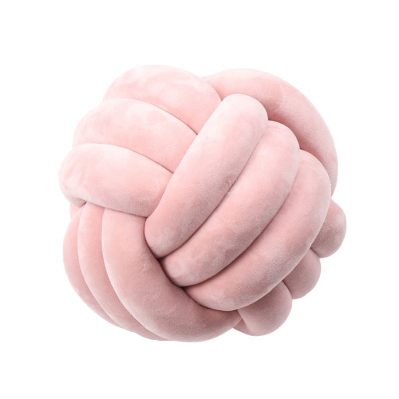 Knotted Plush Ball Design Round Throw Pillow What Else You Got?