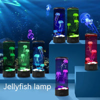 Glowing Jellyfish USB LED Night Light - Colorful Atmosphere Lamp for Home Decor
